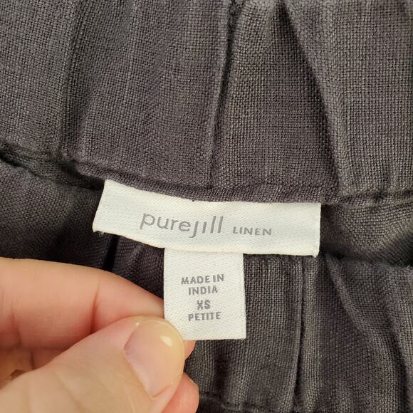 J. Jill Pants Womens Extra Small Petite Pull On Ankle Straight Leg Beachy - Picture 6 of 12